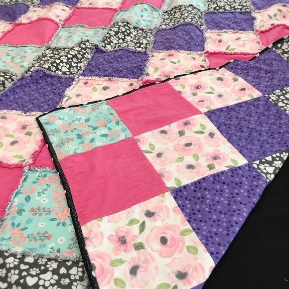Hand Crafted Bedding Handmade Queen Size Rag Quilt Poshmark